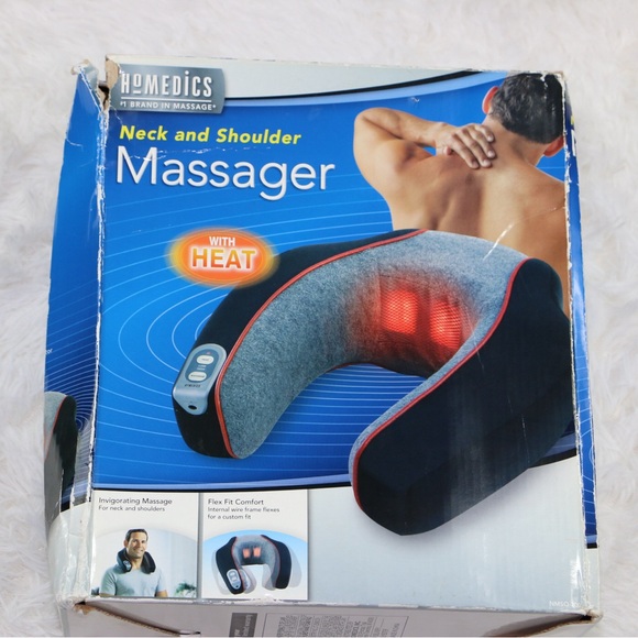 Homedics Massager Neck Shoulder With Heat Gray Black Model NMSQ-200J-2 IOB - Picture 6 of 8